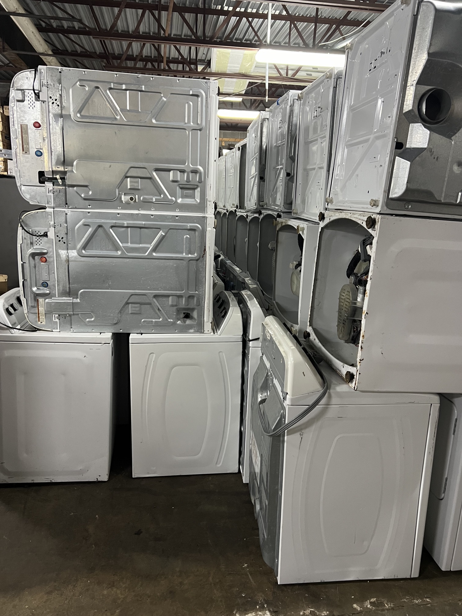 Laundry and fridge truckload